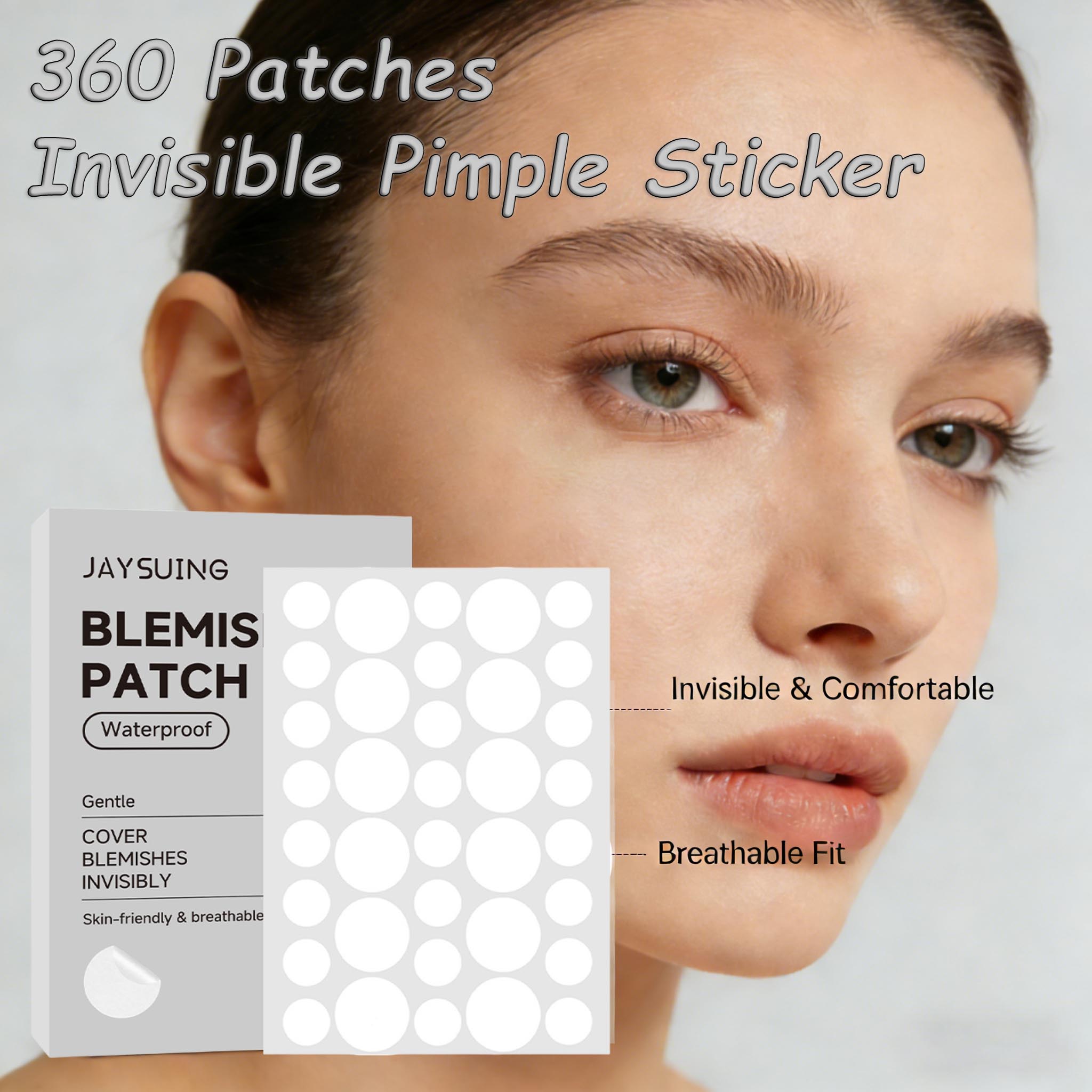 Skincare Salicylic Acid - Patch anti-boutons à l'acide salicylique, hydrocolloïde,