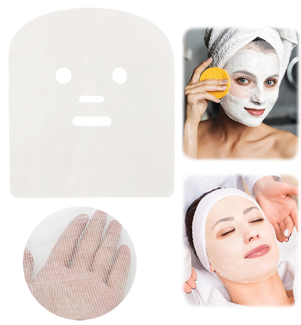 Skincare Viral Tiktok - Masque facial en gaze pré-découpé professionnel,