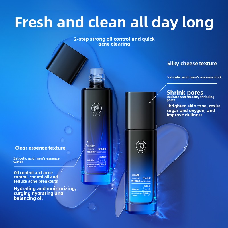 RUYI hommes ensemble de soins  - Skincare Salicylic Acid avis et prix