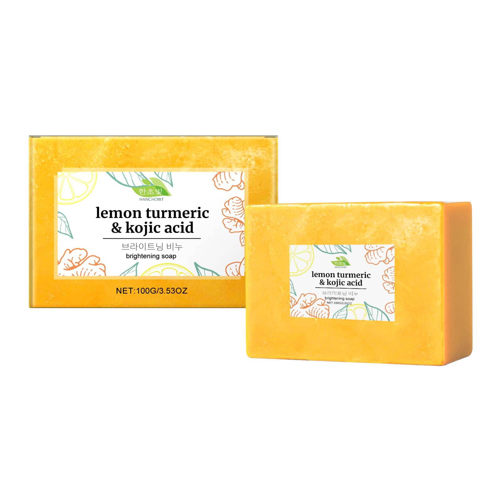 Hanchobit citron curcuma acide - Kojic Acid Soap avis et prix