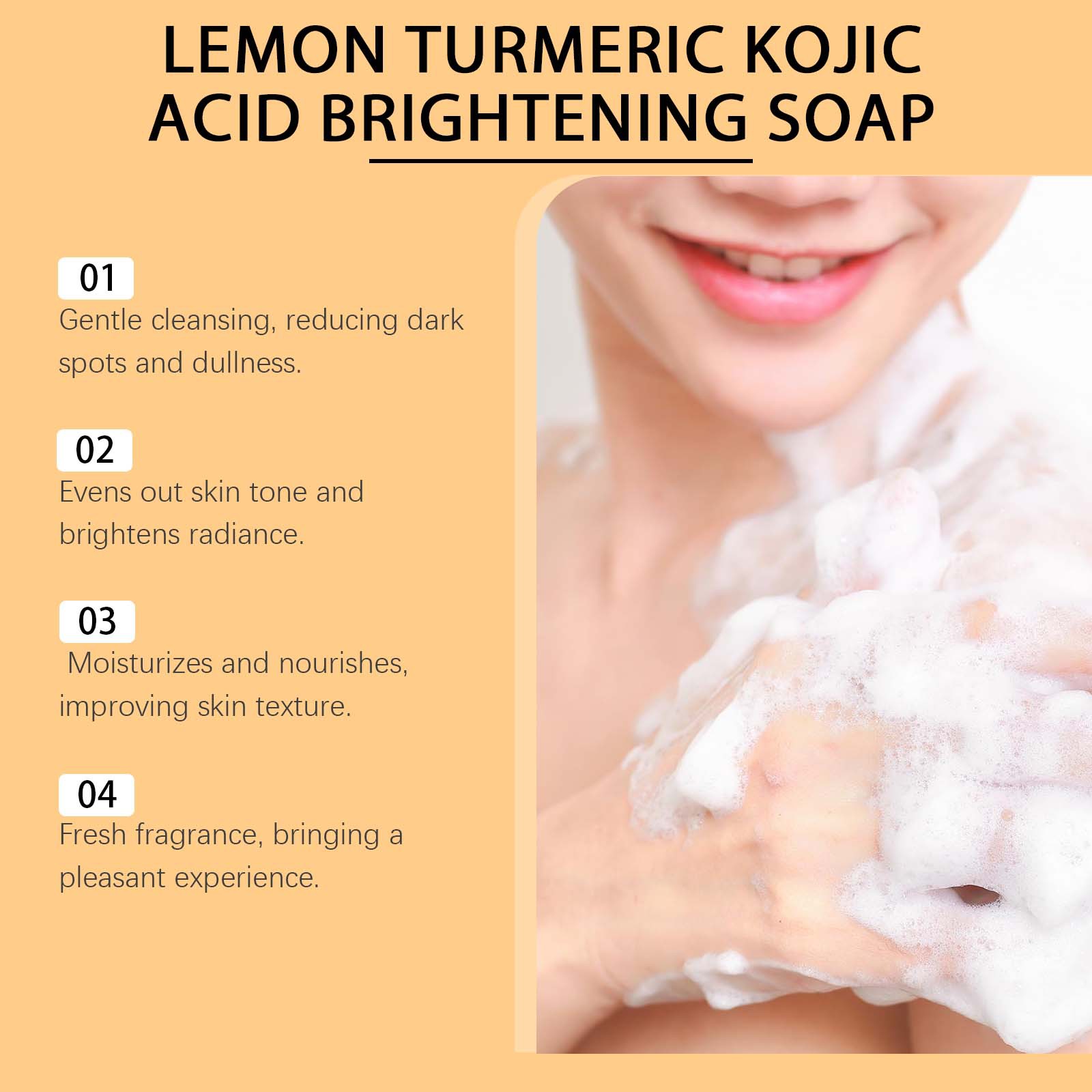 Hanchobit citron curcuma acide - Kojic Acid Soap avis et prix